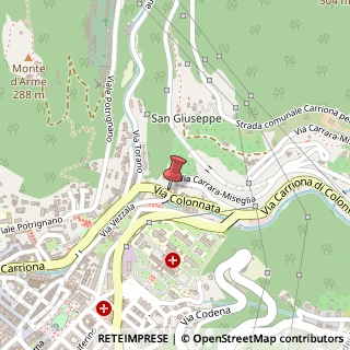 Mappa Via Colonnata, 29, 54033 Carrara, Massa-Carrara (Toscana)