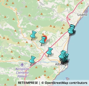 Mappa Via dei Roberti, 17031 Albenga SV, Italia (4.3345)