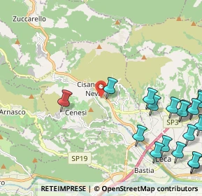 Mappa 17035 Cisano Sul Neva SV, Italia (3.13278)
