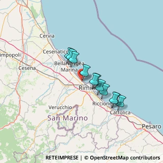 Mappa Via Fabrizio de André, 47900 Rimini RN, Italia (10.42)