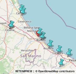 Mappa Via Fabrizio de André, 47900 Rimini RN, Italia (18.16182)