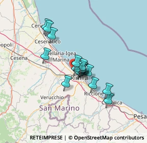 Mappa Via Fabrizio de André, 47900 Rimini RN, Italia (9.39118)