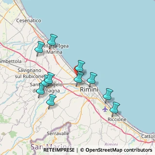 Mappa Via Fabrizio de André, 47900 Rimini RN, Italia (7.39182)