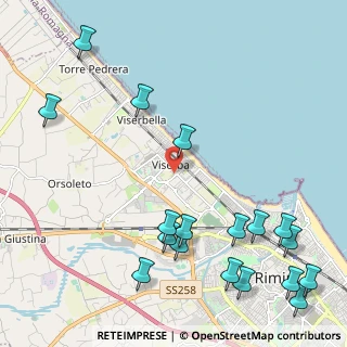 Mappa Via Fabrizio de André, 47900 Rimini RN, Italia (2.93611)