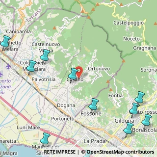 Mappa SP 24, 19034 Ortonovo SP, Italia (3.69143)