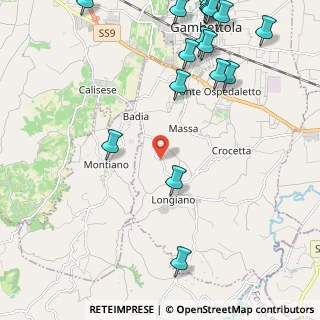 Mappa Longiano Via Cesena, 47020 Longiano FC, Italia (3.165)