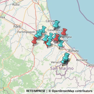 Mappa Longiano Via Cesena, 47020 Longiano FC, Italia (11.258)