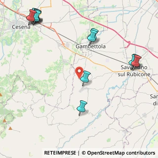 Mappa Longiano Via Cesena, 47020 Longiano FC, Italia (6.19429)