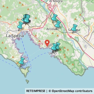 Mappa Via Mecconi, 19032 Lerici SP, Italia (4.74929)