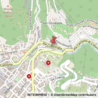 Mappa Via Colonnata, 5/B, 54033 Carrara, Massa-Carrara (Toscana)