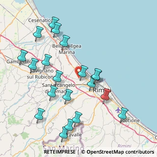 Mappa Via delle Cascine, 47923 Rimini RN, Italia (9.043)