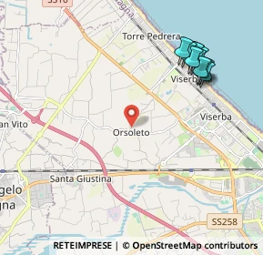 Mappa Via delle Cascine, 47923 Rimini RN, Italia (2.39091)