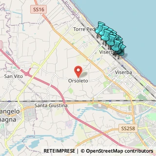 Mappa Via delle Cascine, 47923 Rimini RN, Italia (2.44)