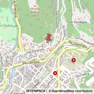 Mappa Viale Potrignano, 3A, 54033 Carrara, Massa-Carrara (Toscana)