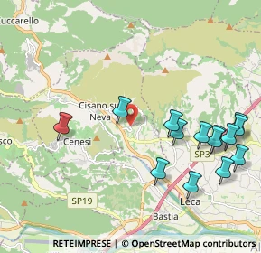 Mappa Via Teciallo, 17035 Cisano sul Neva SV, Italia (2.38571)