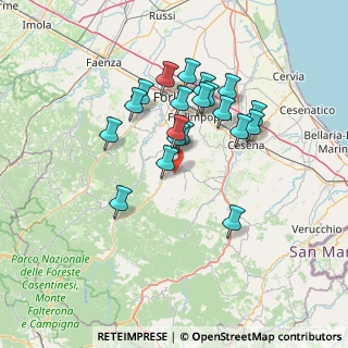 Mappa Str. Vernacchia Montevescovo, 47014 Meldola FC, Italia (12.4595)