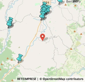 Mappa Str. Vernacchia Montevescovo, 47014 Meldola FC, Italia (6.35833)