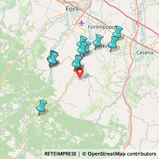 Mappa Str. Vernacchia Montevescovo, 47014 Meldola FC, Italia (6.76667)