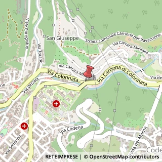 Mappa Via Carriona di Colonnata, 38, 54033 Carrara, Massa-Carrara (Toscana)