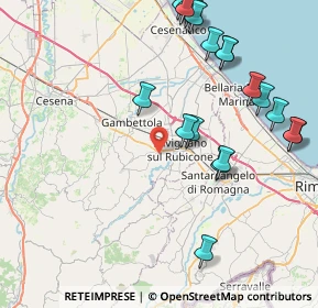 Mappa Via Pulida, 47039 Savignano Sul Rubicone FC, Italia (9.975)