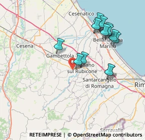 Mappa Via Pulida, 47039 Savignano Sul Rubicone FC, Italia (7.99857)