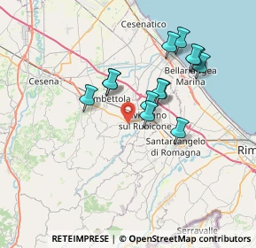 Mappa Via Pulida, 47039 Savignano Sul Rubicone FC, Italia (6.36385)