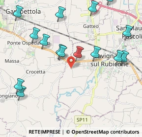 Mappa Via Pulida, 47039 Savignano Sul Rubicone FC, Italia (2.49467)