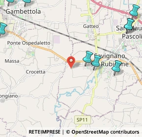 Mappa Via Pulida, 47039 Savignano Sul Rubicone FC, Italia (3.53545)