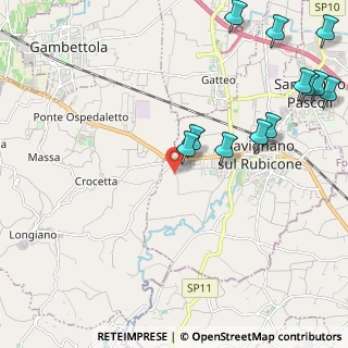 Mappa Via Pulida, 47039 Savignano Sul Rubicone FC, Italia (2.86167)