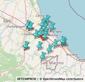 Mappa Via Pulida, 47039 Savignano Sul Rubicone FC, Italia (10.2925)
