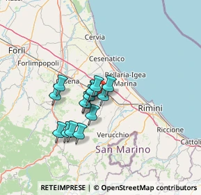 Mappa Via Pulida, 47039 Savignano Sul Rubicone FC, Italia (9.87067)