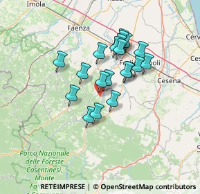 Mappa Via Gabantino Signolo, 47016 Predappio FC, Italia (10.977)