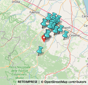 Mappa Via Gabantino Signolo, 47016 Predappio FC, Italia (10.3525)