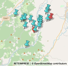 Mappa Via Gabantino Signolo, 47016 Predappio FC, Italia (3.3035)