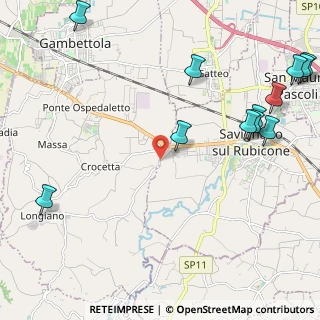 Mappa SP 63, 47039 Savignano sul Rubicone FC (3.06833)
