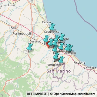 Mappa SP 63, 47039 Savignano sul Rubicone FC (9.19267)