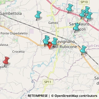 Mappa Via Raggi Decio, 47039 Savignano Sul Rubicone FC, Italia (2.71727)