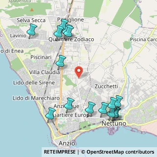 Mappa Via delle Campeggiane, 00042 Anzio RM, Italia (2.692)