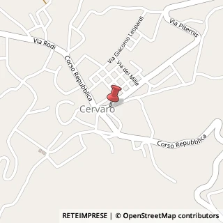 Mappa Piazza Casaburi, 11, 03044 Cervaro, Frosinone (Lazio)