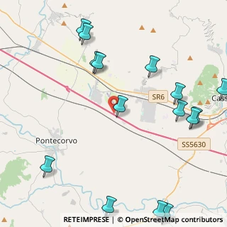 Mappa Milano - Napoli, 03031 Aquino FR, Italia (6.06467)