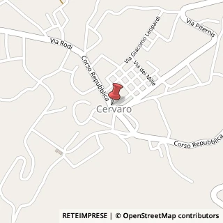 Mappa Via Fadoni,  4, 03044 Cervaro, Frosinone (Lazio)
