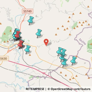 Mappa Via Giuseppe Cataldi, 03044 Cervaro FR, Italia (5.3775)