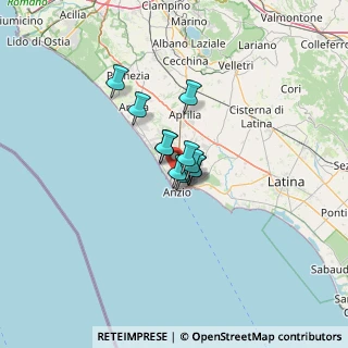 Mappa Via Jenne, 00042 Anzio RM, Italia (6.67091)