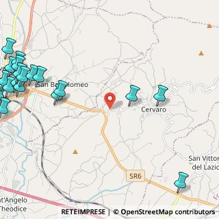 Mappa Via Bivio, 03044 Cervaro FR, Italia (3.7585)