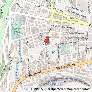 Mappa Largo Dante Alighieri, 5, 03043 Cassino, Frosinone (Lazio)