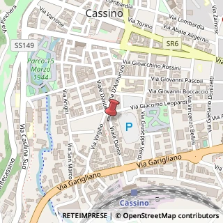 Mappa Viale Dante, 101, 03043 Cassino, Frosinone (Lazio)