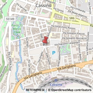 Mappa Largo Dante, 26, 03043 Cassino, Frosinone (Lazio)