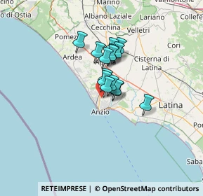 Mappa Via Caserta, 00042 Anzio RM, Italia (8.336)
