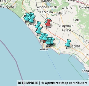 Mappa Via Caserta, 00042 Anzio RM, Italia (11.42706)