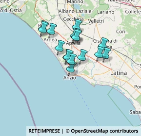 Mappa Via Caserta, 00042 Anzio RM, Italia (10.935)